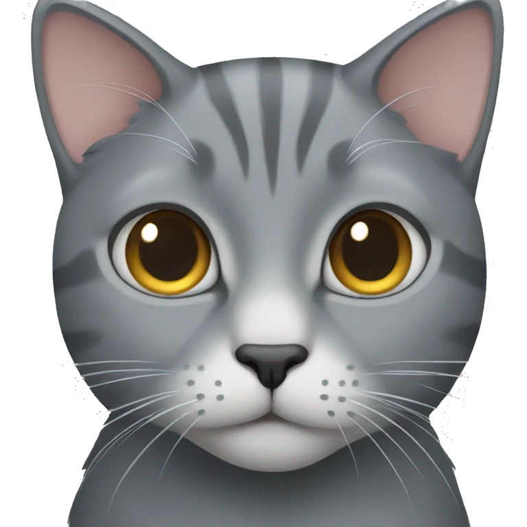 Grey cat emoji