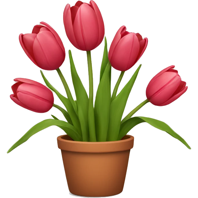 tulips in a pot emoji