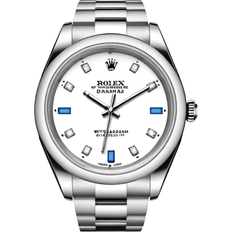 rolex wysadzany diamentami emoji