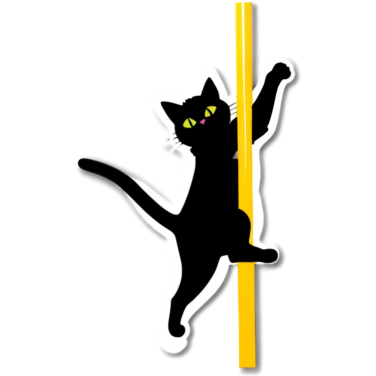 Cat pole dancing  emoji