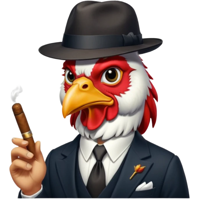mafia rooster from prohibition era emoji