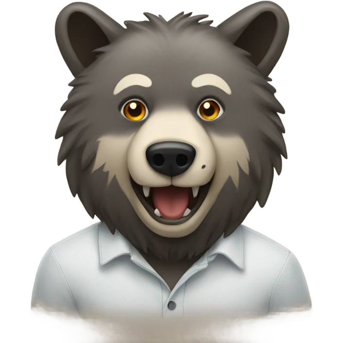bear and wolf emoji
