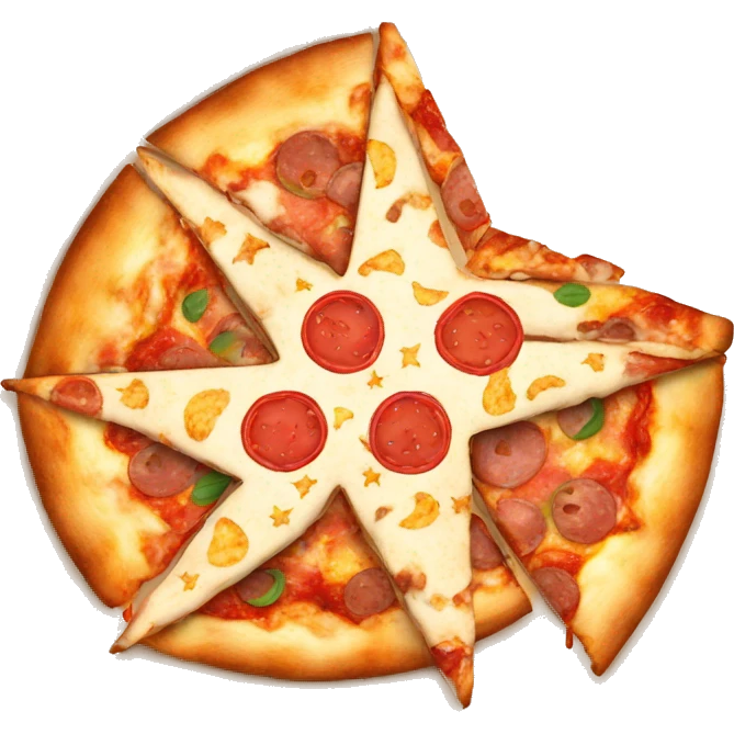 star and pizza emoji