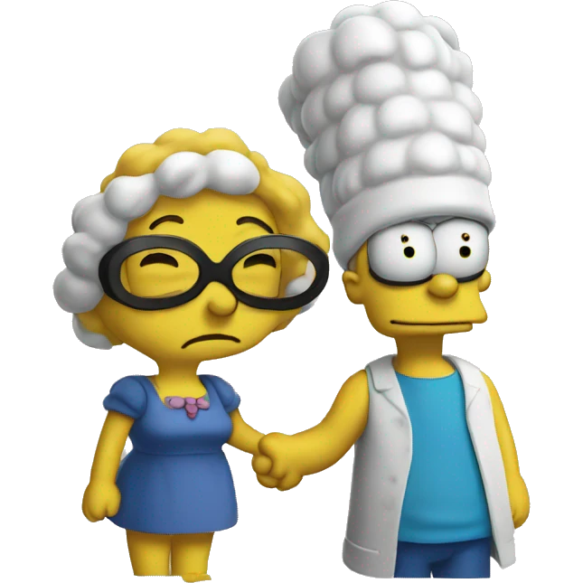 Homer and Marge  emoji