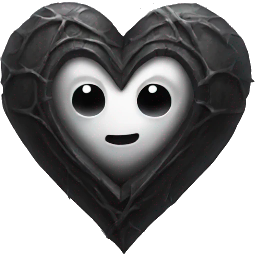 Gothic heart emoji