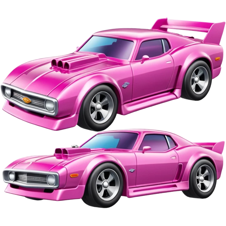 Машинка HotWheels розового цвета в классической упаковке HotWheels. emoji