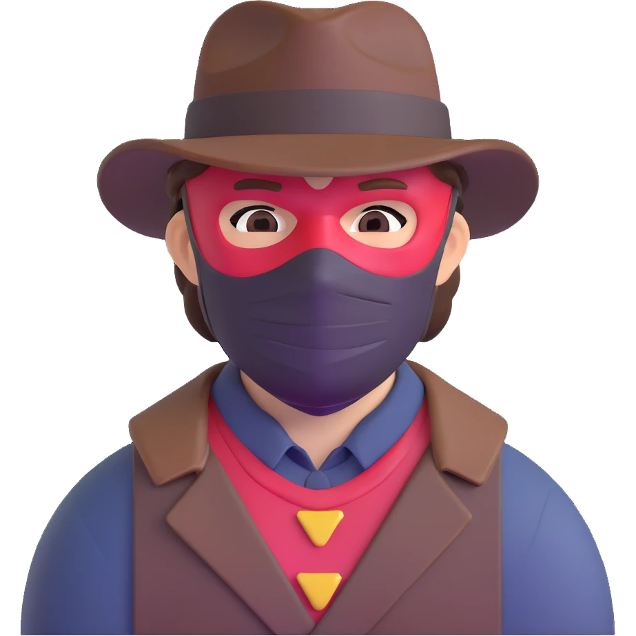 Arthur Morgan with a mask emoji