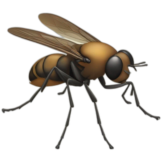 Mouche beurrée emoji