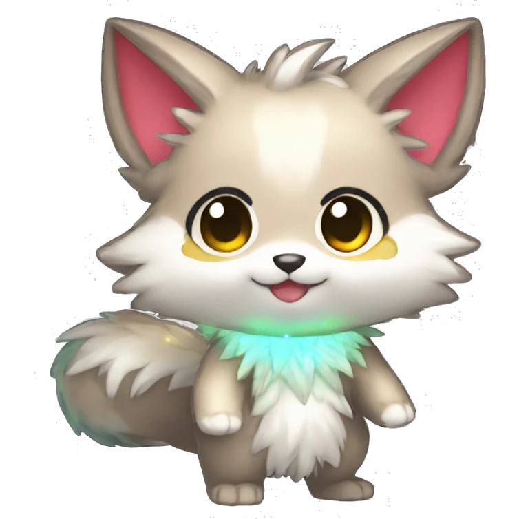  High quality Cute Cool Kawaii stylish Pretty Chibi Fur-Sona Shiny Colorful Sparkly Fakemon Full Body emoji