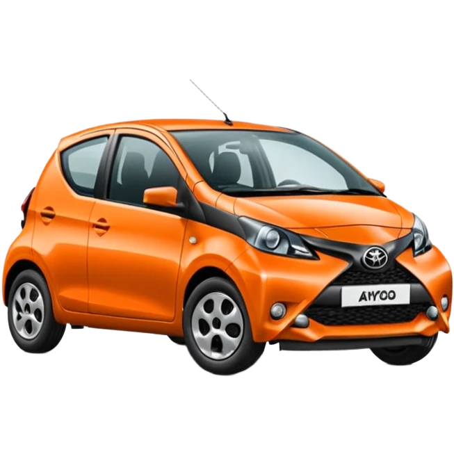 Make an emoji of an orange Toyota aygo that says “when I grow up I want to be a ŠKODA” emoji
