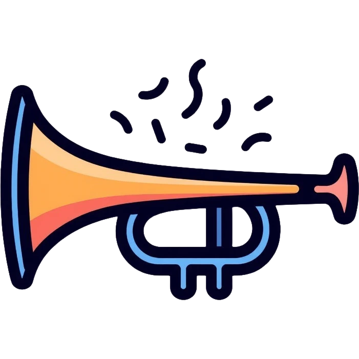 trumpet musical instrument app icon emoji