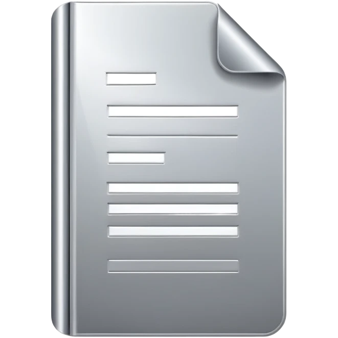 silver document icon emoji