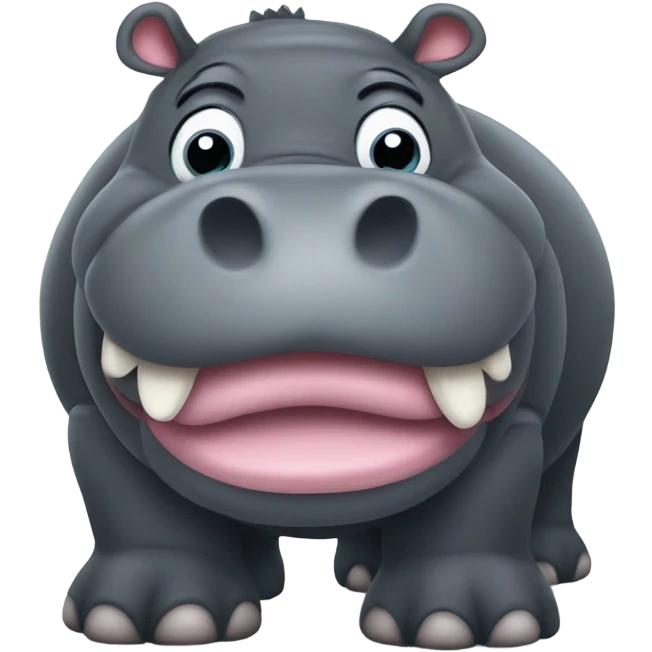 fat hippo emoji
