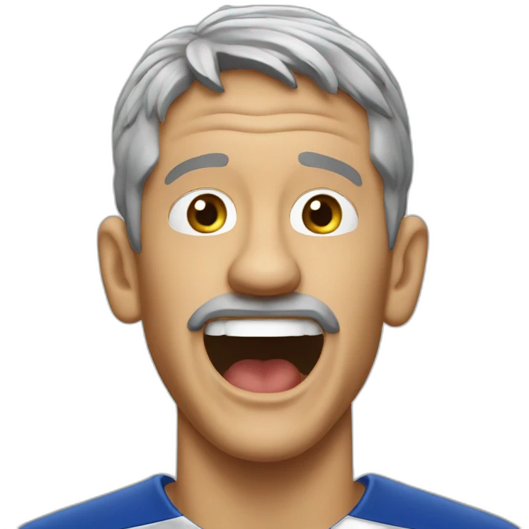 Gary Lineker mouthful emoji