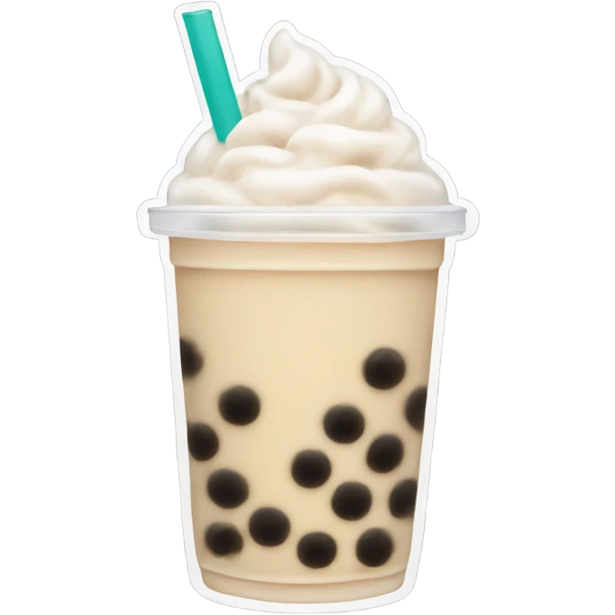 Bubble tea white  emoji