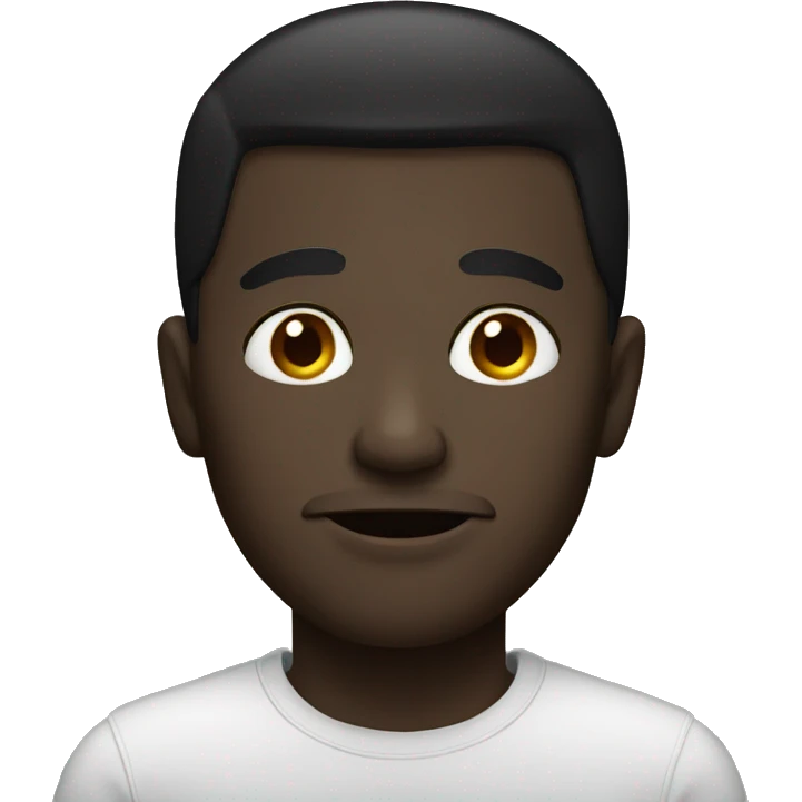 Black eyed man emoji