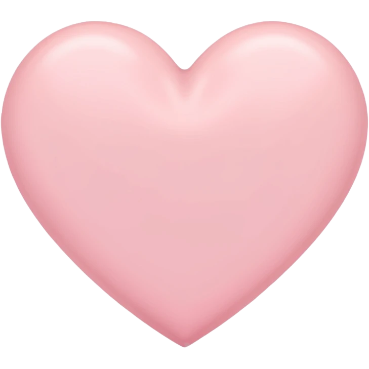Pastel pink heart emoji