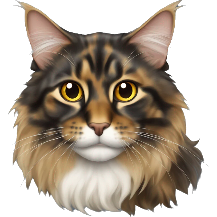 Tortie maine coon emoji