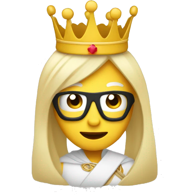 Letra k con una corona emoji