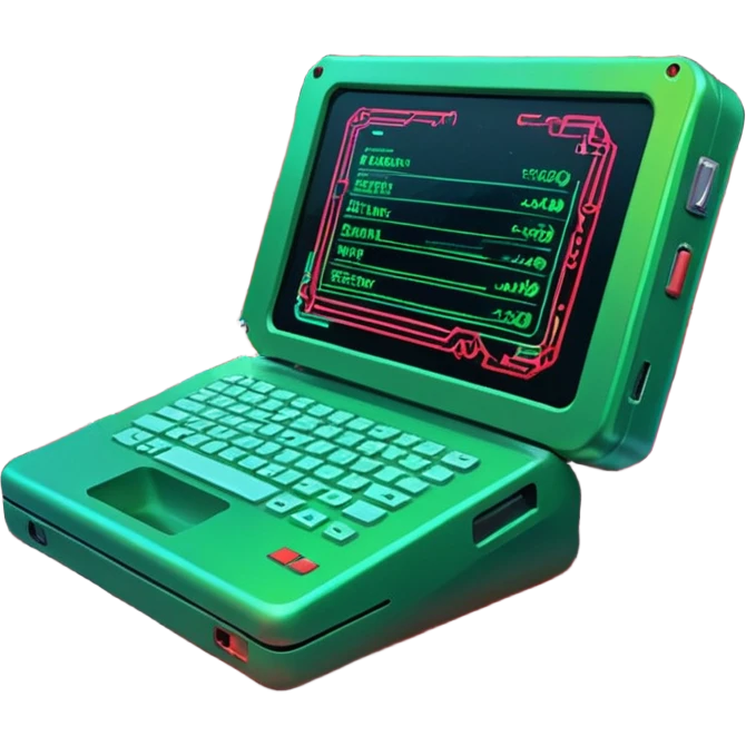 A sleek digital terminal with a holographic interface showing files being uploaded, data packets represented as trash icons, the screen glitching and exploding with red error symbols, tech dystopia vibes, neon greens and reds, circuit patterns in background --v 5 --ar 3:2 --style sci-fi --chaos 30 emoji