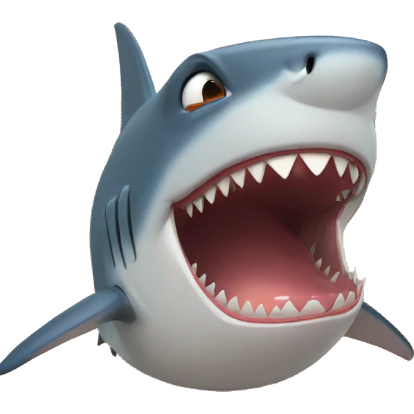 shark crying in the desert emoji
