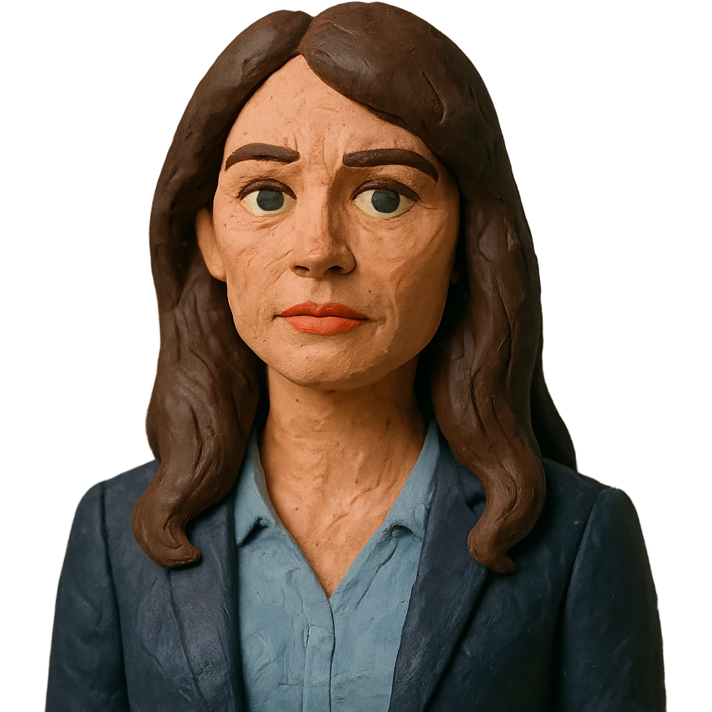 claymation style portrait of Teresa Lisbon from The Mentalist emoji
