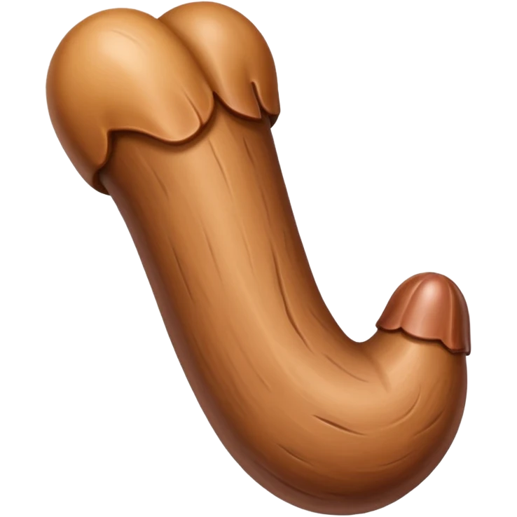 Big brown penis emoji