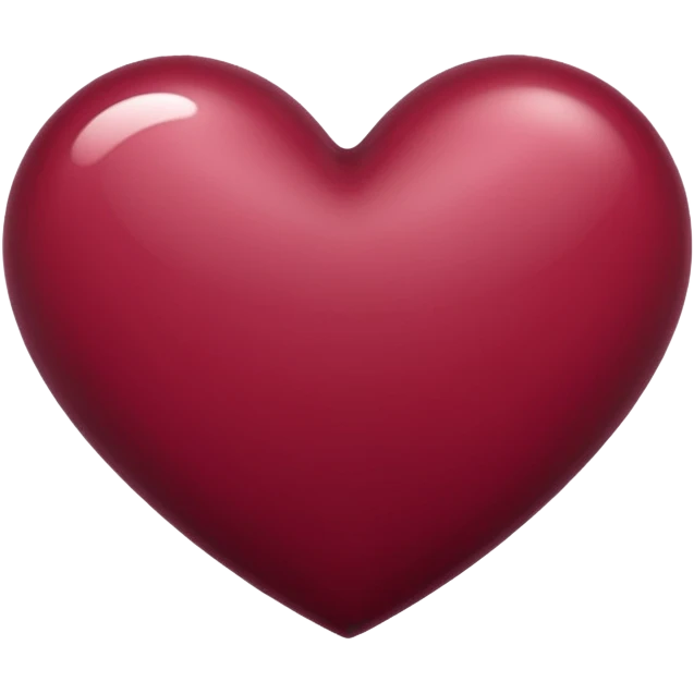 Heart autumn burgundy  emoji