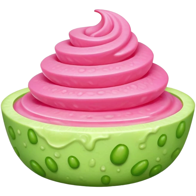 Pink hot wasabi  emoji