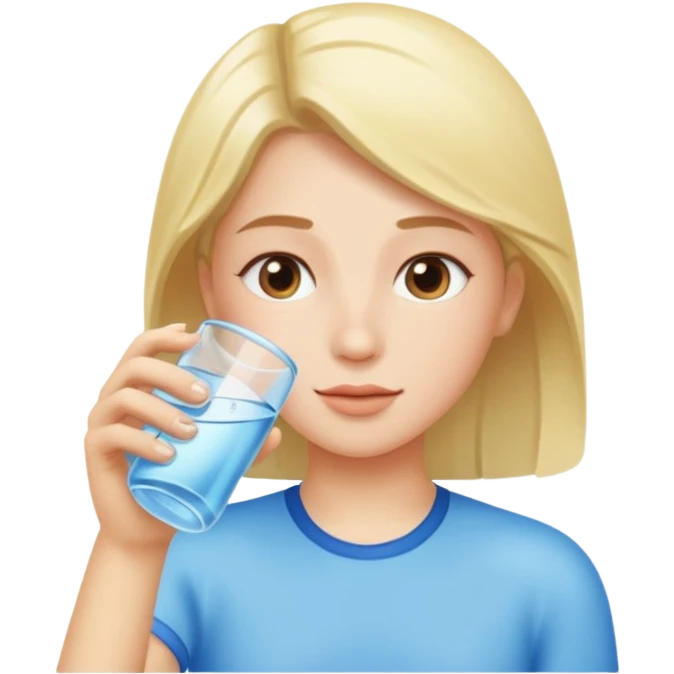 drinking water emoji