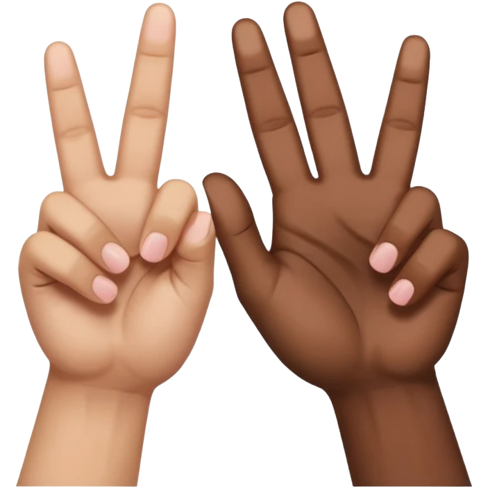 Yvl handsign two hands interlocking doing the same sign at the pinkey finger emoji
