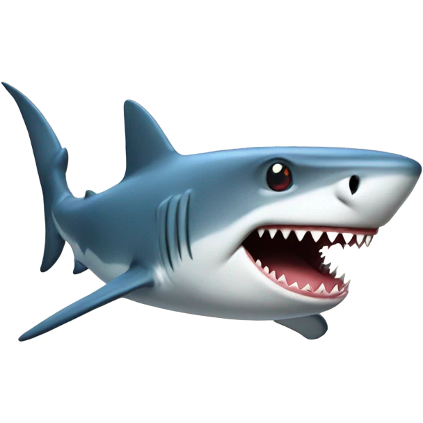 Shark with Santa hat  emoji
