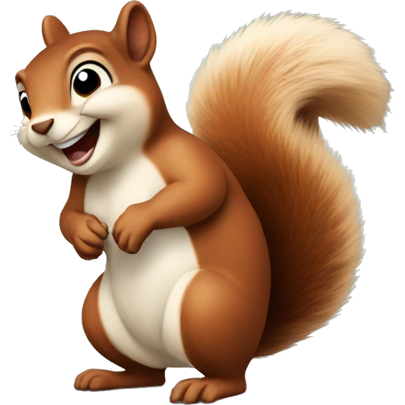 Smiling squirrel  emoji