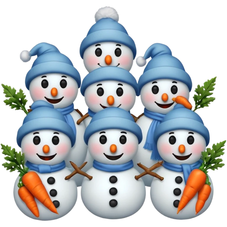 single hatted snowmen  emoji