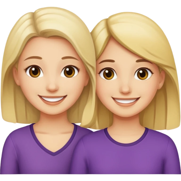 Two girls saying six seven emoji