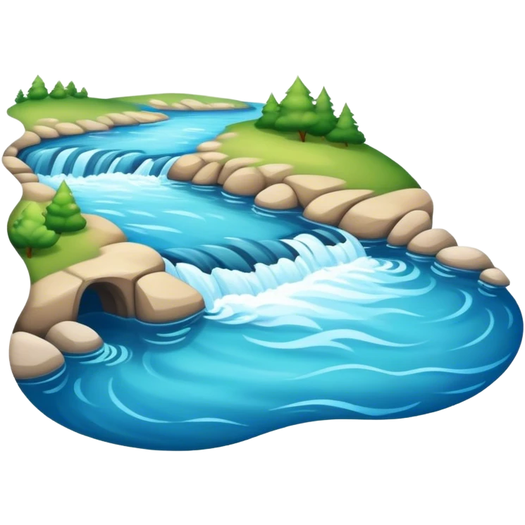 Swimming River emoji