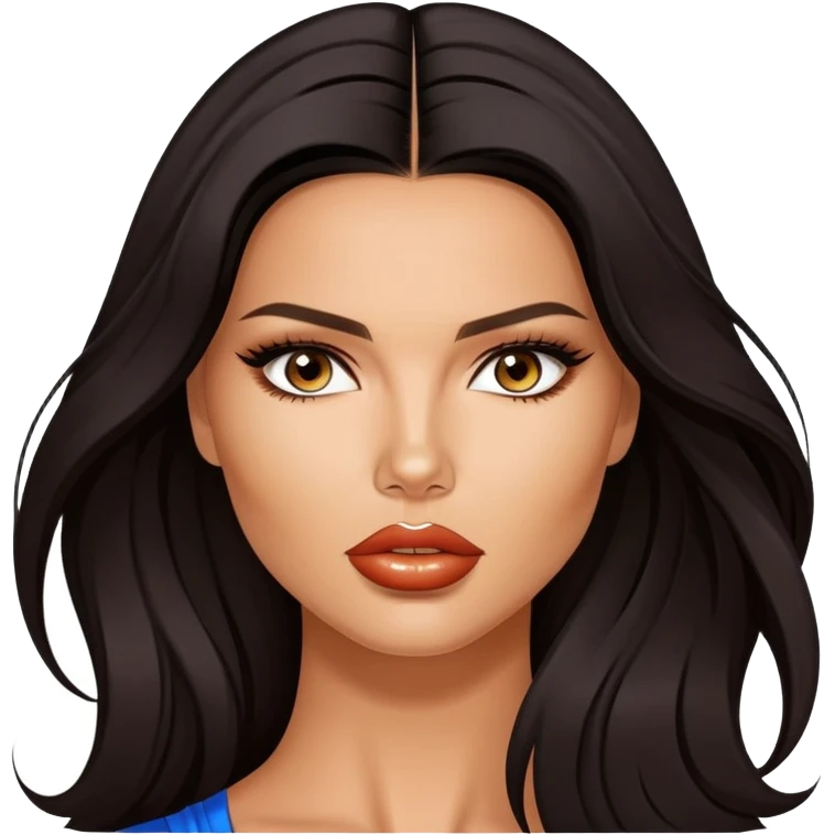 Adriana Lima, beautiful Brazilian supermodel with long dark hair and striking features emoji