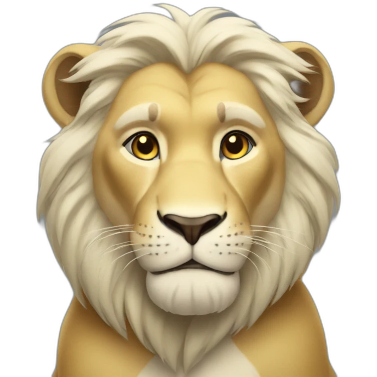 Whithe Simba emoji
