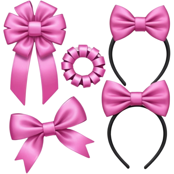 Pink Hair accessories emoji