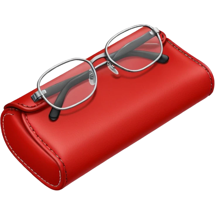 red glasses case emoji