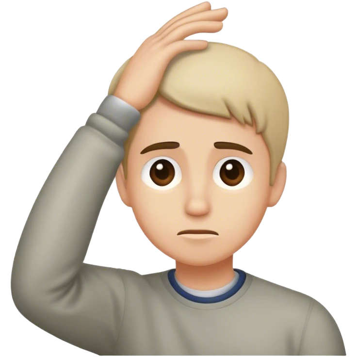 Scratching head emoji