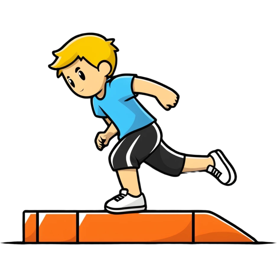 A parkour emoji