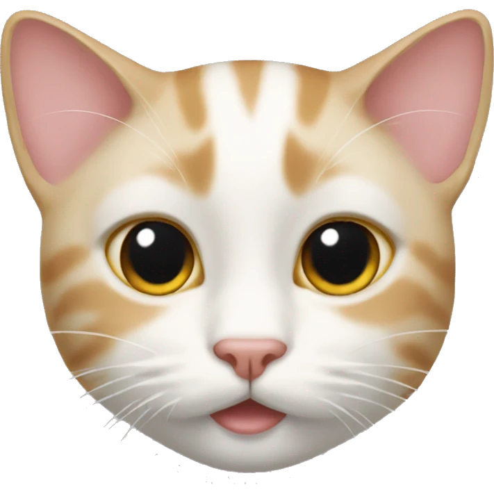 Cat with crème on face emoji