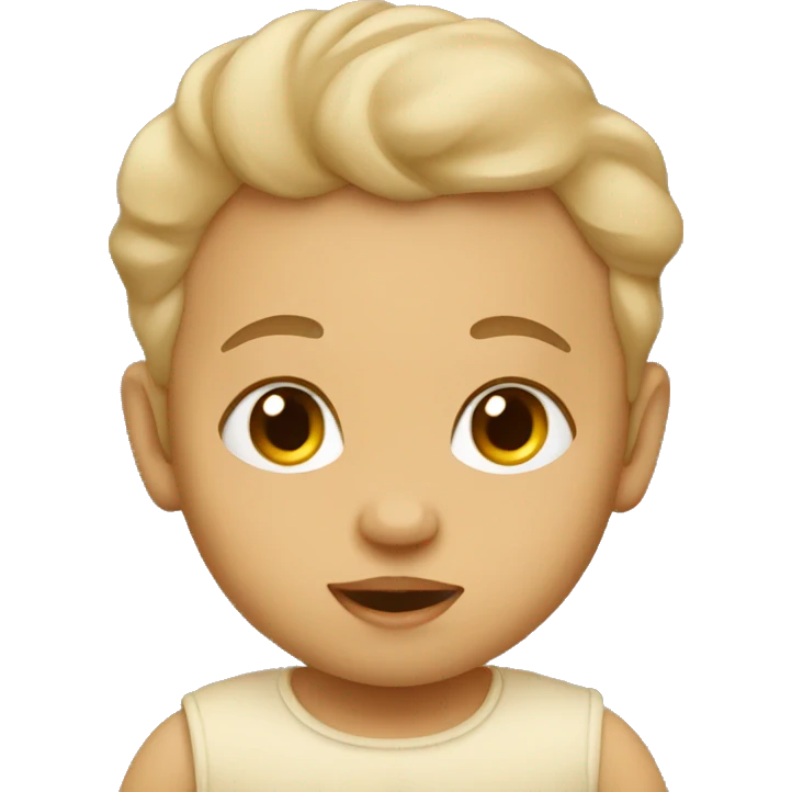 Beige baby emoji