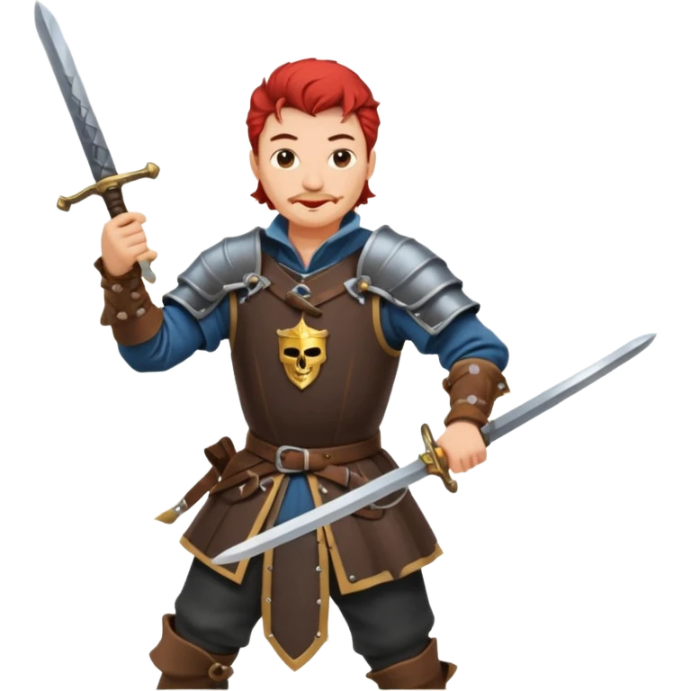 landsknecht swinging a large two handed sword emoji