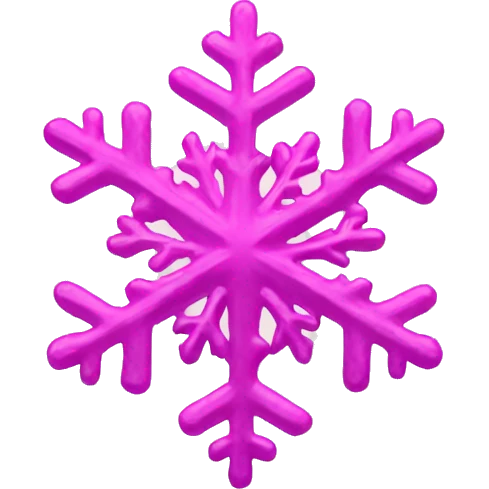 Pink snowflake  emoji