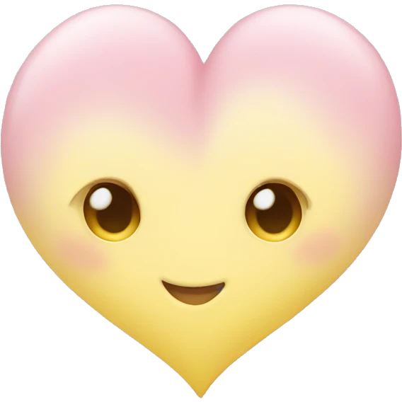 pastel yellow heart emoji