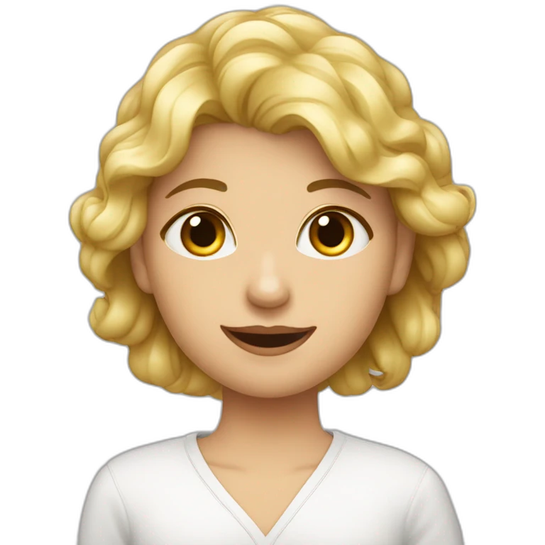 Девушка с красными губами emoji