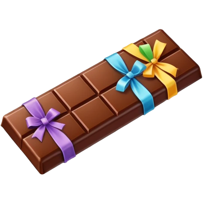 Chocolate bar multy colors emoji