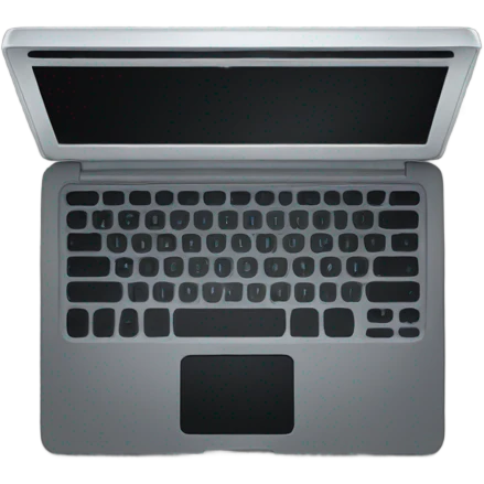 open laptop with screen off emoji